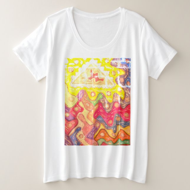 AUF DER FOREVER DESIGN IMPRESSION MIT WORTEN GROßE GRÖßE T-Shirt (Design vorne)
