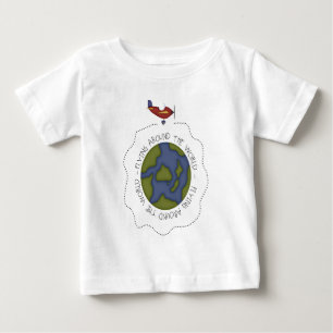 Auf der ganzen Welt fliegen Baby T-shirt