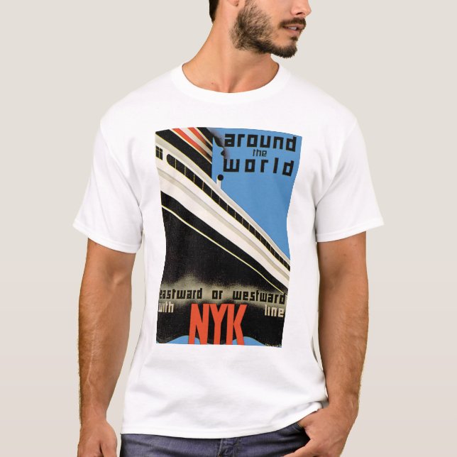 Auf der ganzen Welt mit NYK T-Shirt (Vorderseite)