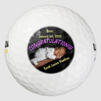 Auf der Geburt Ihres Baby Girl Golf Ball Keepake