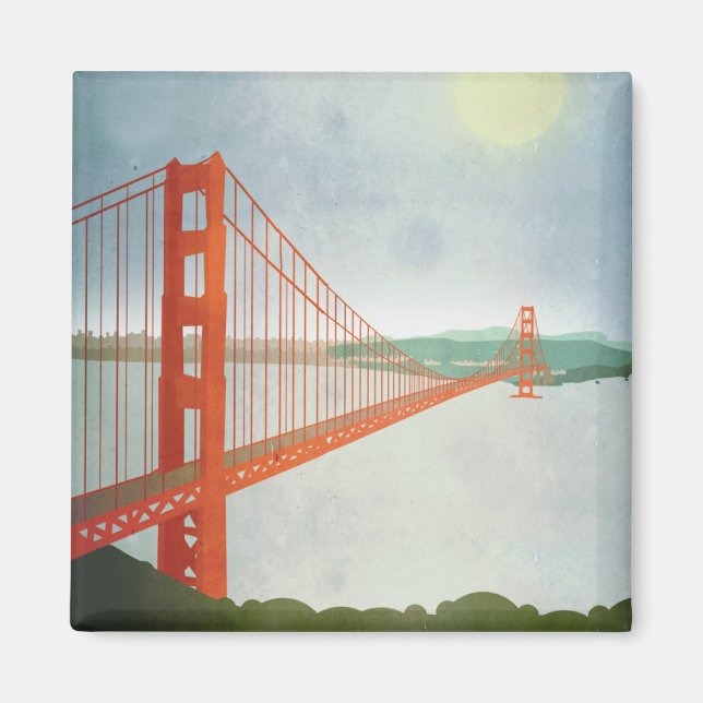 Auf der Golden Gate Bridge Magnet (Vorne)
