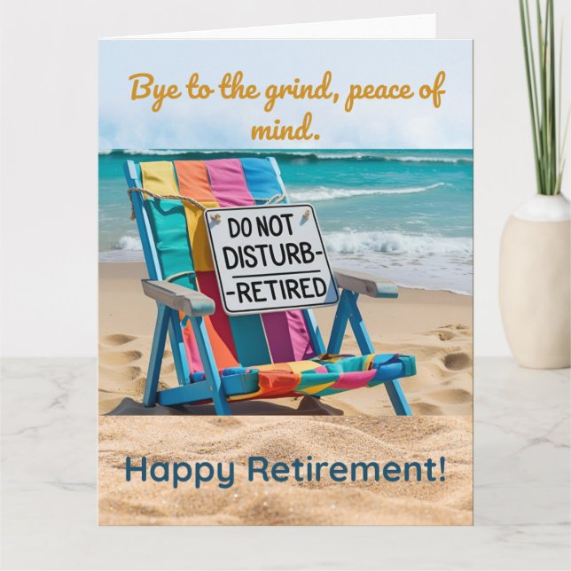 Auf der Grind Funny Retirement Card Karte (Vorderseite)