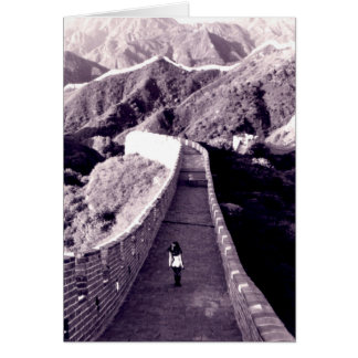 Auf der großen Mauer der China - unbedacht innen