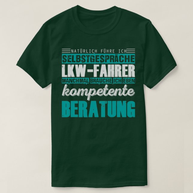 auf der Grundlage des Themas der LKW-Fahrer ist ei T-Shirt (Design vorne)