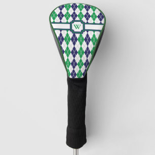 Auf der grünen Rauten-Fahrer-Abdeckung Golf Headcover