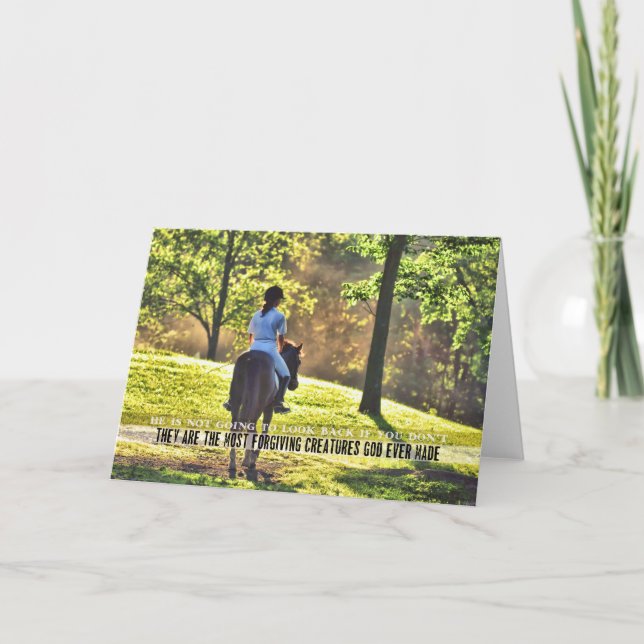 AUF DER Grußkarte Dankeskarte (Vorderseite)