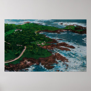 Auf der Halbinsel Monterey, 17 Meilen Fahrt Poster