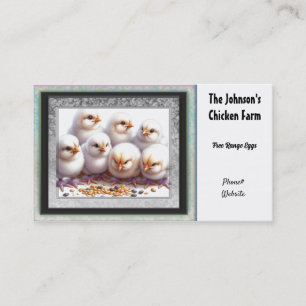 Auf der Hühnerfarm Business Card Visitenkarte