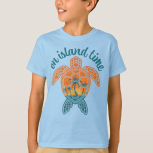 Auf der Insel Zeit tropisches Sonnenuntergang Meer T-Shirt
