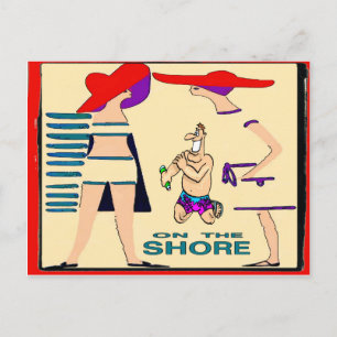 Auf der Jersey Shore Abstrakt Postkarte
