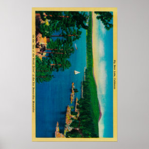 Auf der Kante des Welt-Antriebs in San Bernardino Poster