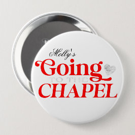 Auf der Kapelle - maßgeschneidertes Hochzeitsszena Button