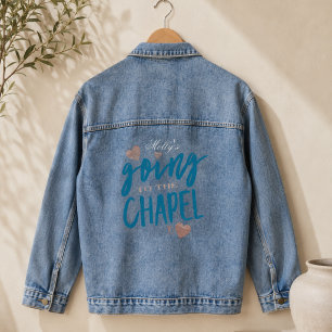 Auf der Kapelle - maßgeschneidertes Hochzeitsszena Jeansjacke