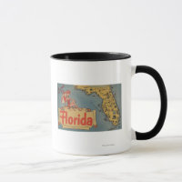 Auf der Karte des Staat in Florida, Button-Up Girl