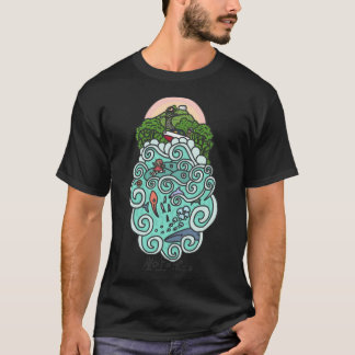 Auf der Klippe am Meer T-Shirt