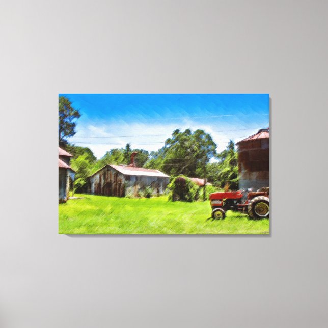 AUF DER LANDWIRTSCHAFT Leinwand Art (Vorderseite)
