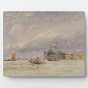 Auf der Medway, c.1845-50 (w/c mit Farbe über dem Fotoplatte