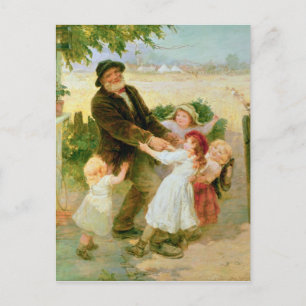 Auf der Messe Postkarte