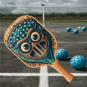 Auf der Plaque-Abbildung aus Holz geschnitzte, rät Pickleball Schläger