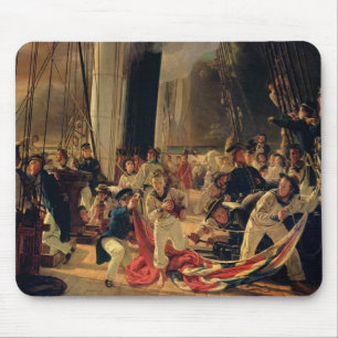 Auf der Plattform während einer Seeschlacht, 1855 Mousepad