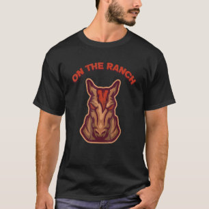 Auf der Ranch Pferde Reitsport Sattel Pferd T-Shirt
