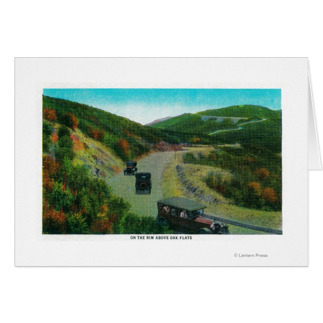 Auf der Rim oberhalb der Oak FlatsRidge Route, CA (Vorderseite (Horizontal))