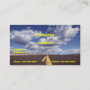 Auf der Road Business Card Visitenkarte