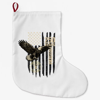 Auf der Rückseite Adler und Flagge 250 Jahre 1776- Großer Weihnachtsstrumpf
