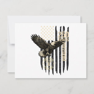Auf der Rückseite Adler und Flagge 250 Jahre 1776- Save The Date