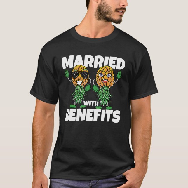 Auf der Rückseite Ananas Verheiratet mit Leistungs T-Shirt (Vorderseite)