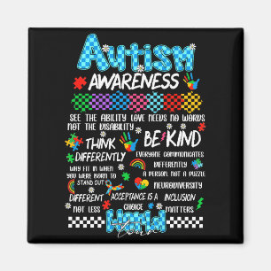(auf der Rückseite) Autism Awareness World Tour Lo Magnet