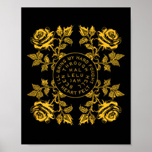 (auf der Rückseite) Brandon Merch harter Kampf Hal Poster