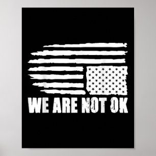 Auf der Rückseite der amerikanischen Flagge beängs Poster