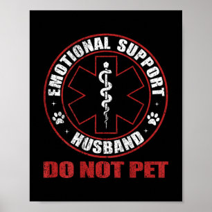 (auf der Rückseite) Emotionaler Support Husband ni Poster