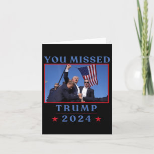 (auf der Rückseite) Funny Sie vermisst Trump 2024 Karte