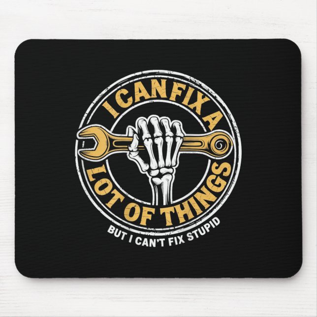 (auf der Rückseite) Ich kann viele Dinge repariere Mousepad (Vorne)