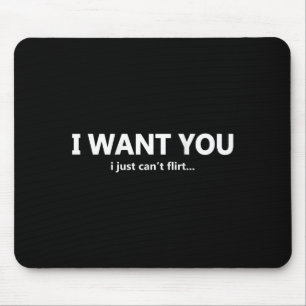 (auf der Rückseite) Ich Wollte Ihnen, ich will nur Mousepad