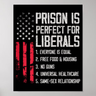 Auf der Rückseite ist das Gefängnis perfekt für Li Poster