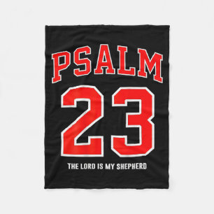 (auf der Rückseite) Psalm 23 Der Herr ist mein Hir Fleecedecke