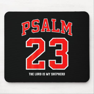 (auf der Rückseite) Psalm 23 Der Herr ist mein Hir Mousepad