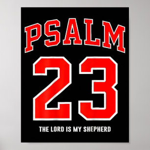 (auf der Rückseite) Psalm 23 Der Herr ist mein Hir Poster