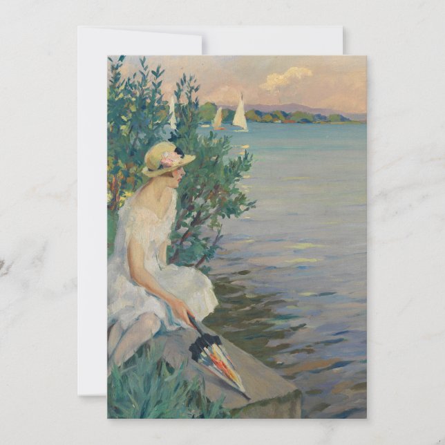 Auf der Seemauer | Edward Cucuel (Vorderseite)