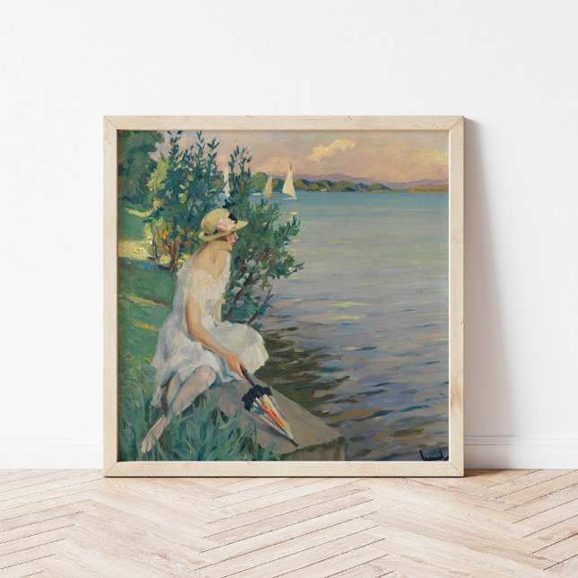 Auf der Seemauer | Edward Cucuel Poster (Von Creator hochgeladen)