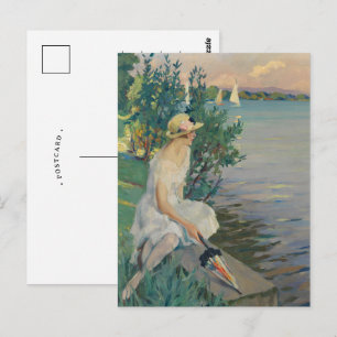 Auf der Seemauer Edward Cucuel Postkarte