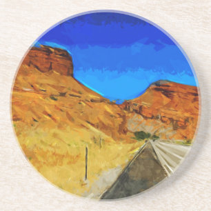 Auf der Seite der Tetons Abstrakt Getränkeuntersetzer