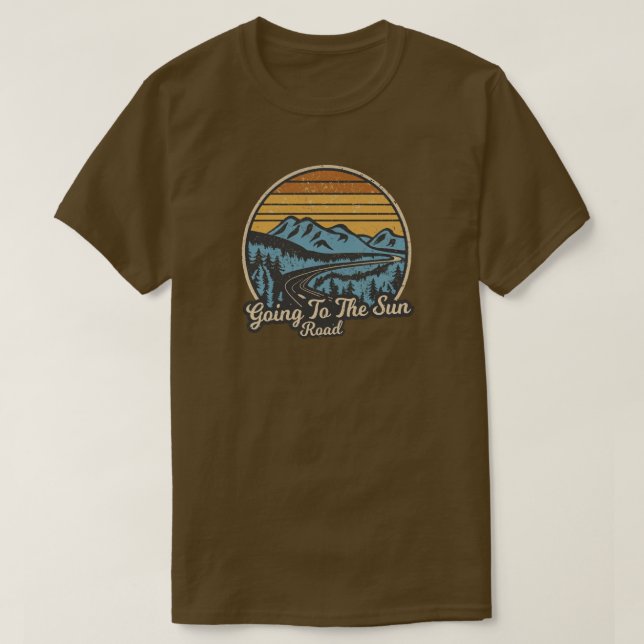 Auf der Sonnenstraße Montana Retro T-Shirt (Design vorne)