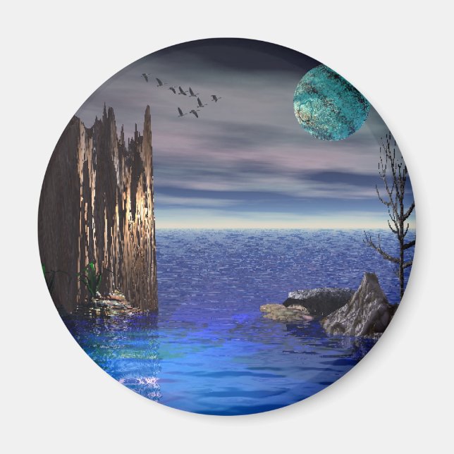 Auf der Spitze der Welt /Round Magnet (Vorne)