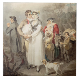 Auf der Straße 1799 (w/c über Spuren des Fliese