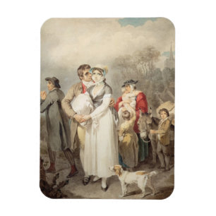 Auf der Straße 1799 (w/c über Spuren des Magnet
