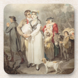 Auf der Straße 1799 (w/c über Spuren des Untersetzer